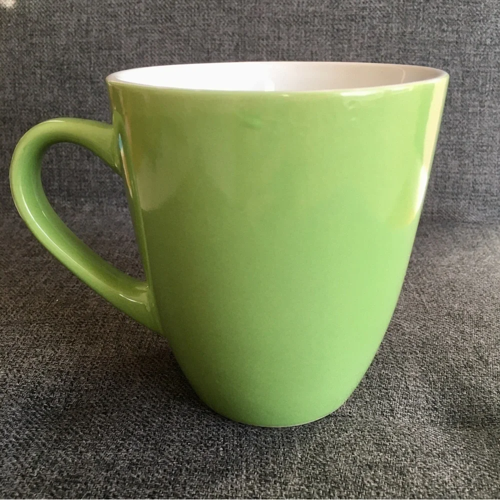 Oversized Spring Green Coffee Mug, 16 oz